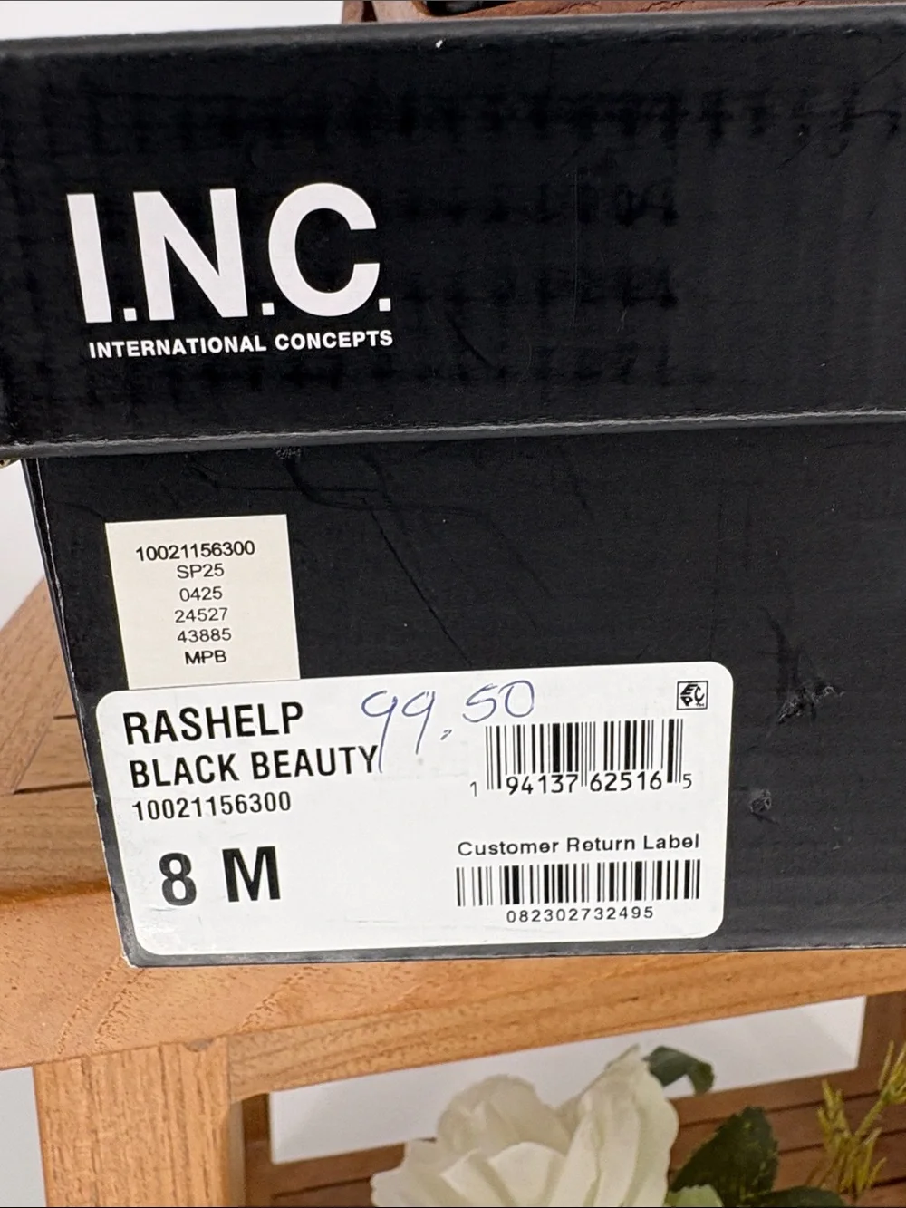 NEW INC RASHELP BLADK BEAUTY WOMENS SHOES SIZE 8M